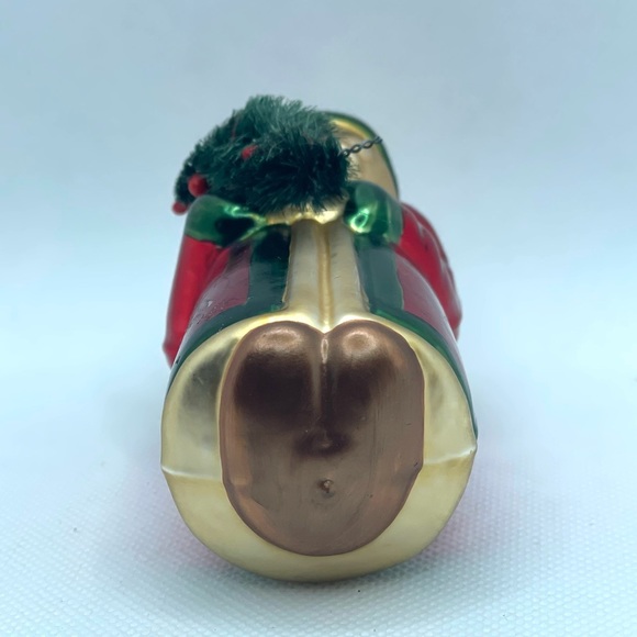 Pier 1 Glass Santa Ornament - Picture 3 of 6